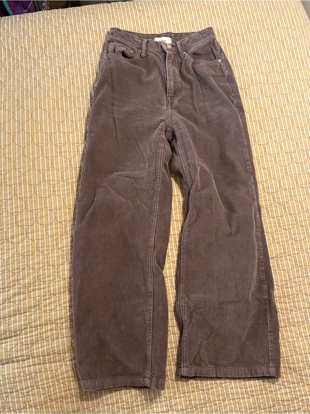 Urban Outfitters BDG High Rise Wide Leg Brown Corduroy Pants Size XS